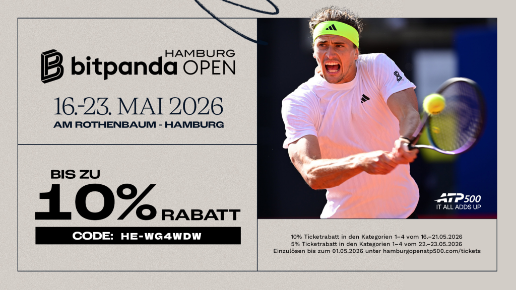 Hamburg Open 2026 – vergünstigte Tickets und Volunteers